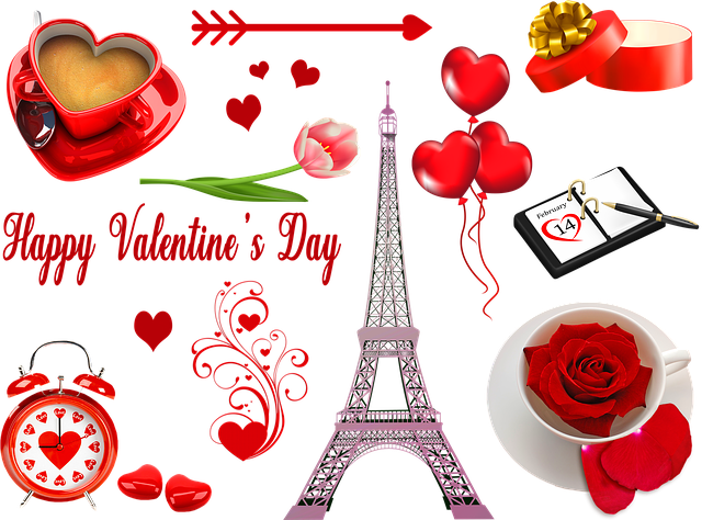 Walentynki - ilustracja, źródło: pixabay.com
