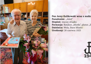 Pan Jerzy Kulikowski wraz z żoną.