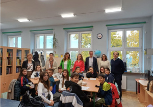 1.Spotkanie nauczycieli i uczniow z programu Ersmus + w szkole podstawowej nr 109 w Łodzi