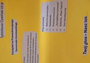 Kandydat do samorządu szkolnego