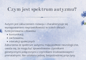 Kwiecień - miesiącem akceptacji AUTYZMU.