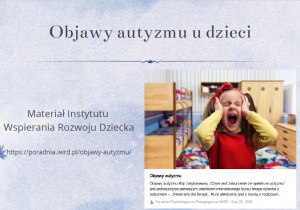 Kwiecień - miesiącem akceptacji AUTYZMU.